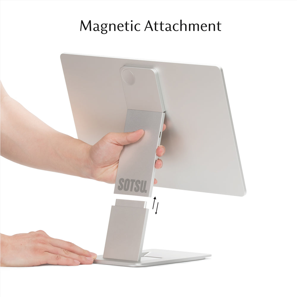 SOTSU FlipAction Elite 16 in Silver: magnetische bevestiging van de stand