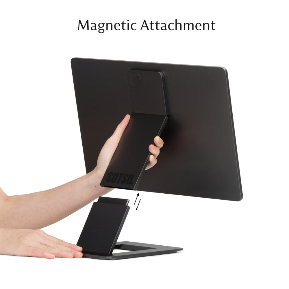 SOTSU FlipAction Elite 16 in Space Black: magnetische bevestiging van de stand