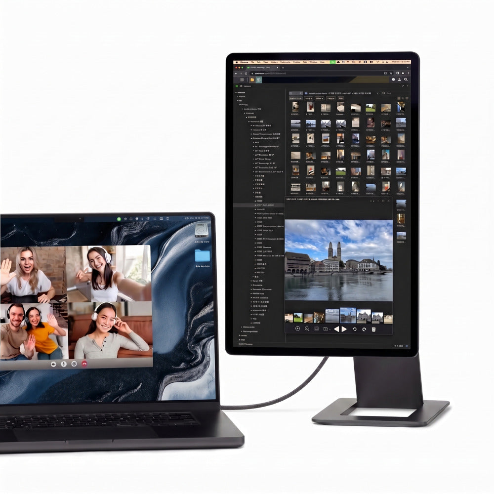 SOTSU FlipAction Elite 16 in Space Black in verticale stand