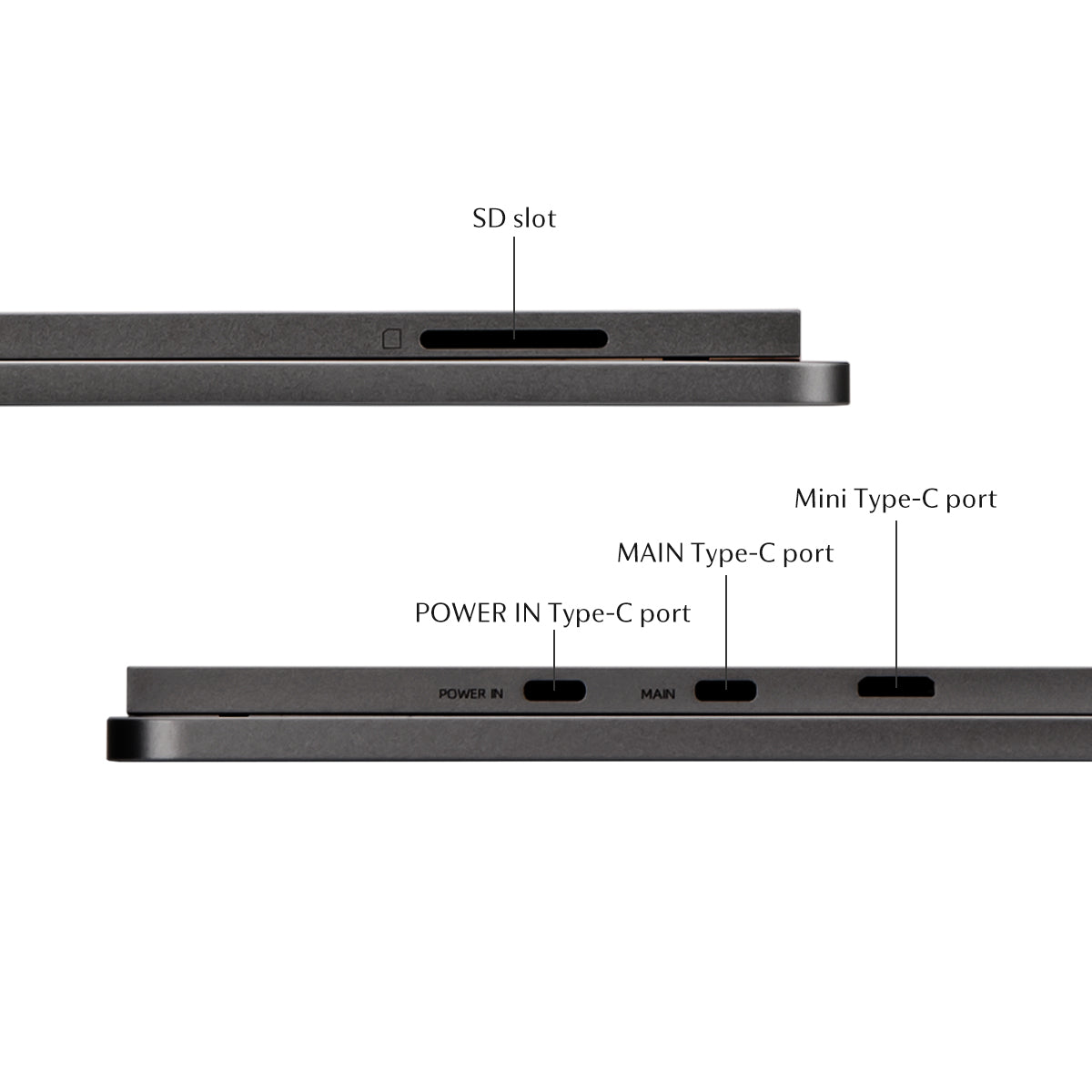 FlipAction Elite 16 inch draagbare monitor Space Black in gebruik op kantoor