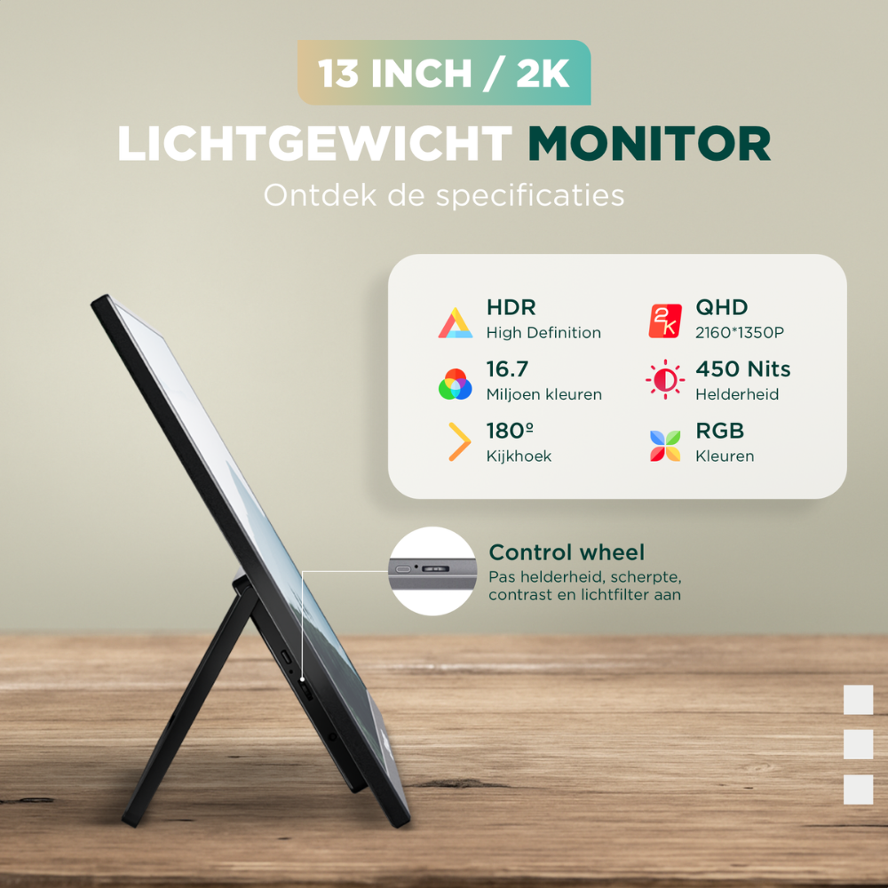 Remodius | Portable Monitor 13 Inch + Sleeve