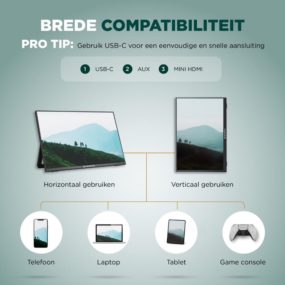 Portable Monitor 13 inch + Sleeve