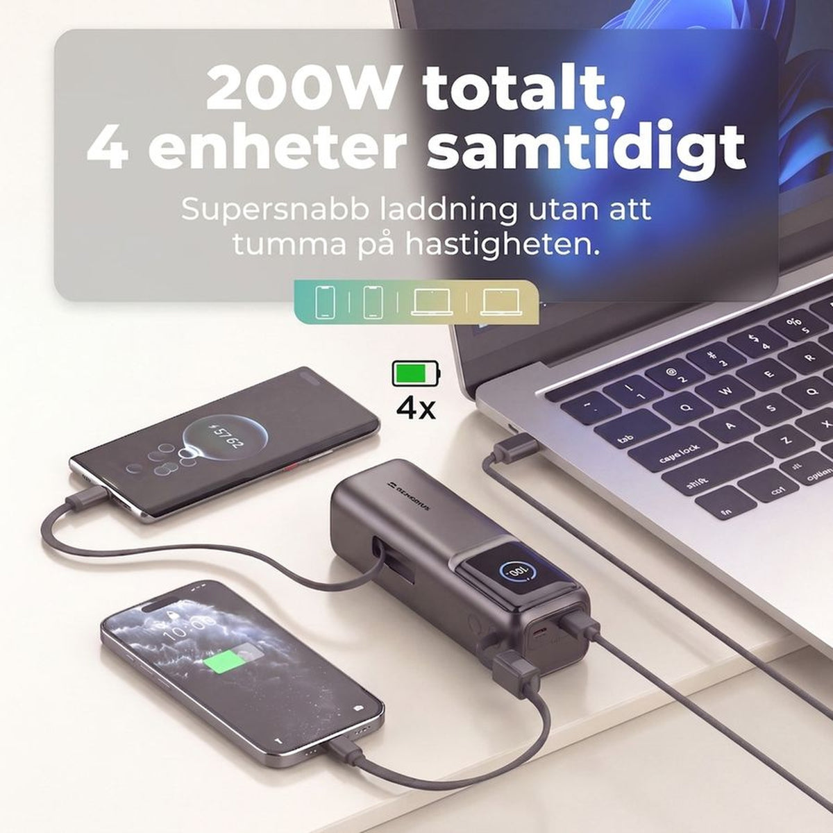 Remodius PowerPack PRO: Meerdere apparaten #lang_sv