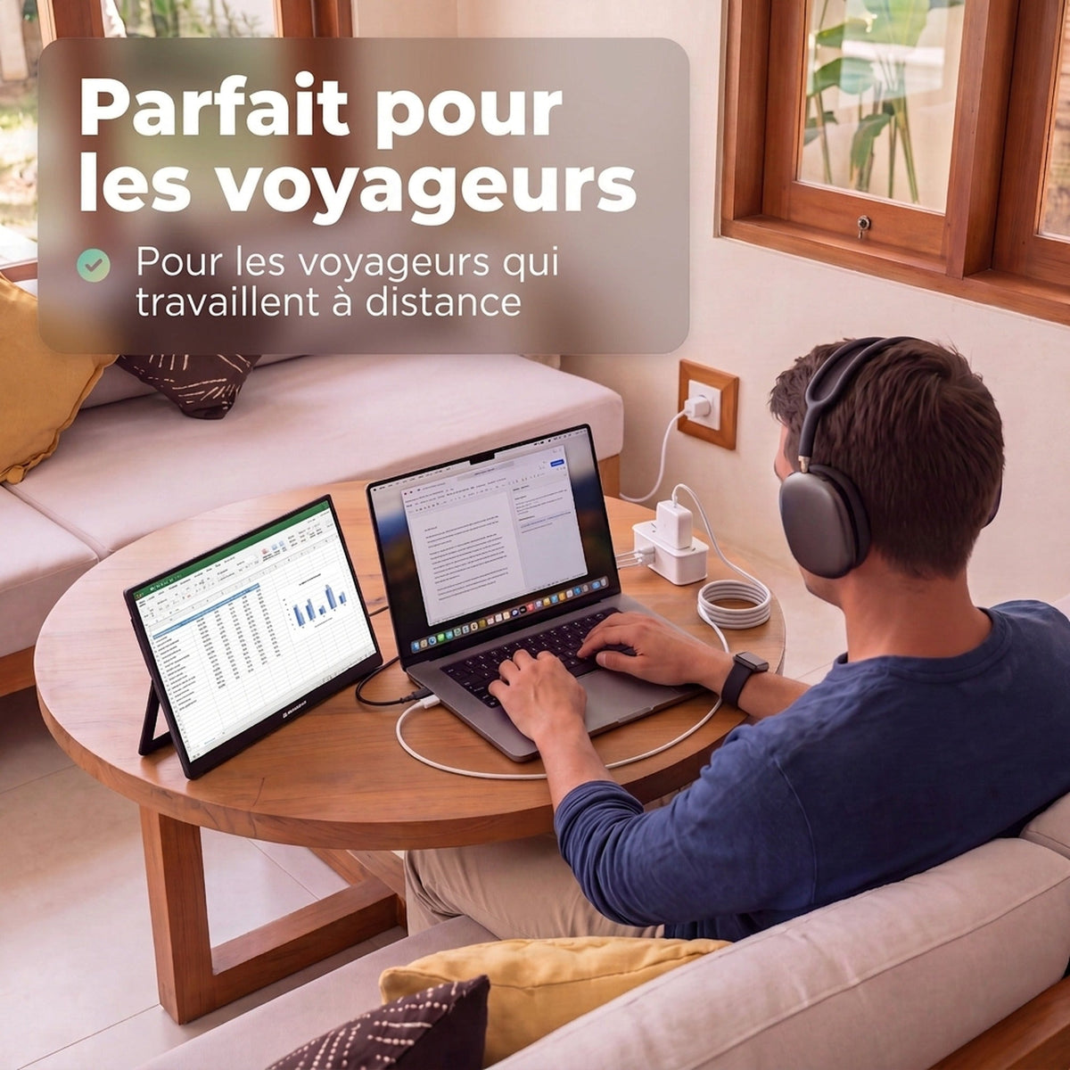 Travel Power Strip incl. 2x UniCharge 4 #lang_fr