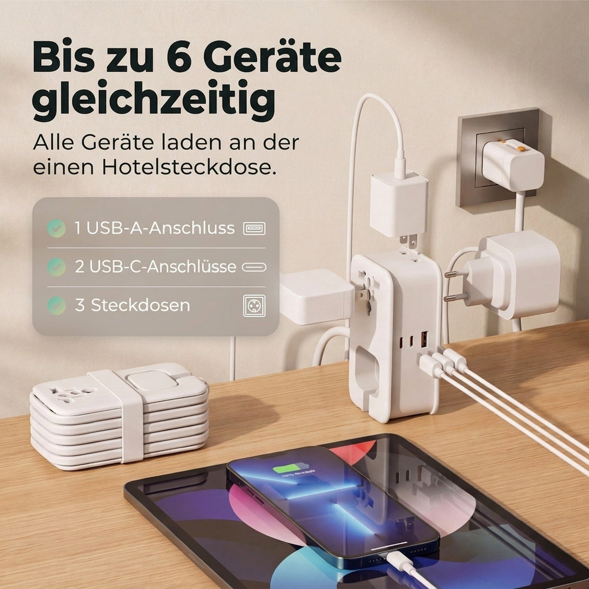 Travel Power Strip incl. 1x UniCharge 7 #lang_de