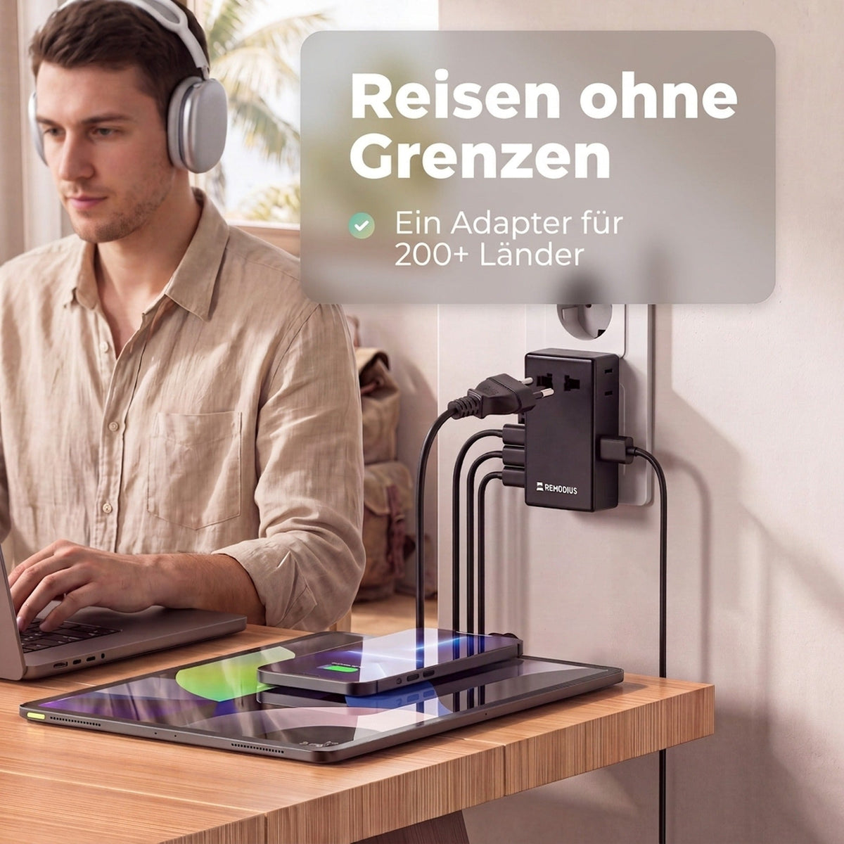 Remodius Ultra Dunne Wereldstekker: Lifestyle #lang_de