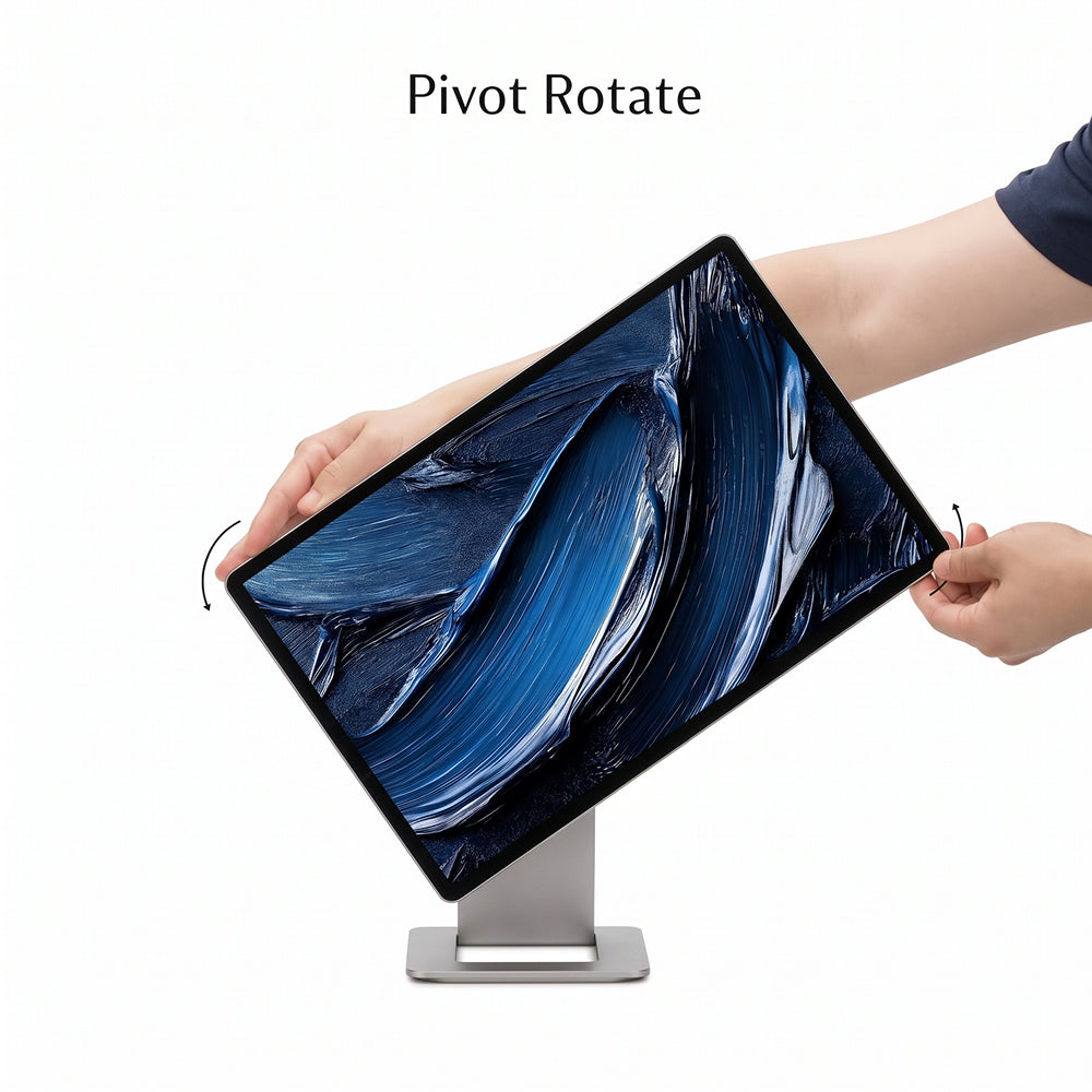 SOTSU FlipAction Pro 16 Gen 2 in Granite Grey draait naar portretstand (pivot)