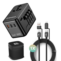 Wereldstekker PRO incl. 1x oplaadkabel