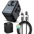 Adaptador universal + 2 cables de carga
