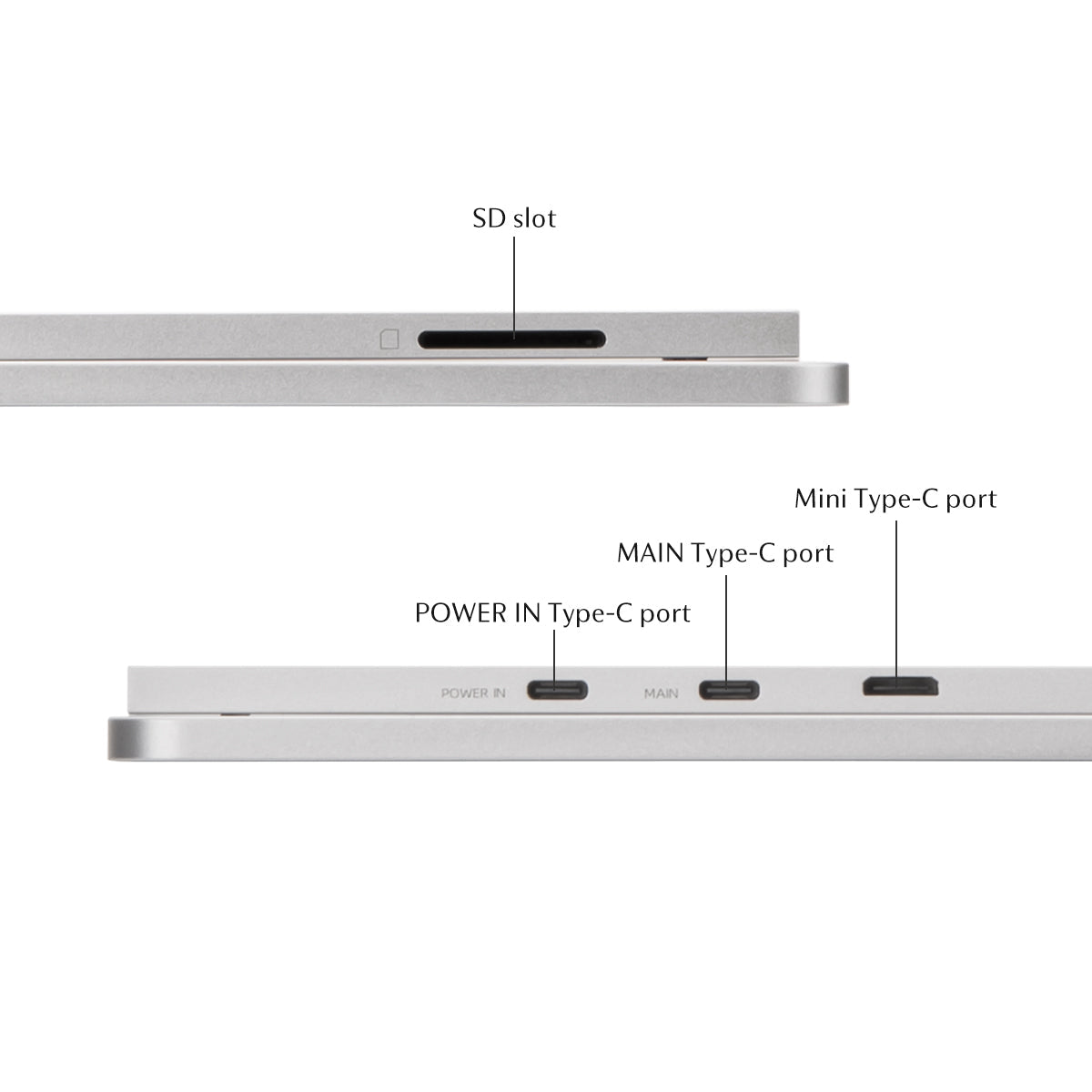 FlipAction Elite 16 inch draagbare monitor Silver in gebruik onderweg