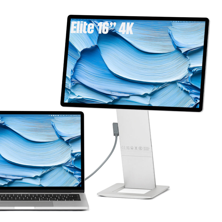 FlipAction Elite 16 inch 4K draagbare monitor voor laptop – Silver, vooraanzicht