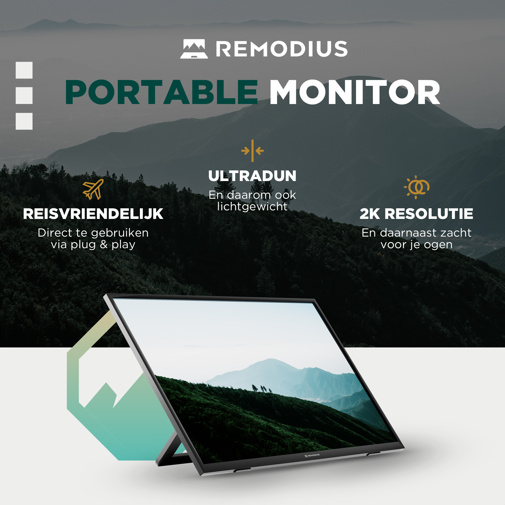 Remodius | Portable Monitor 13 Inch