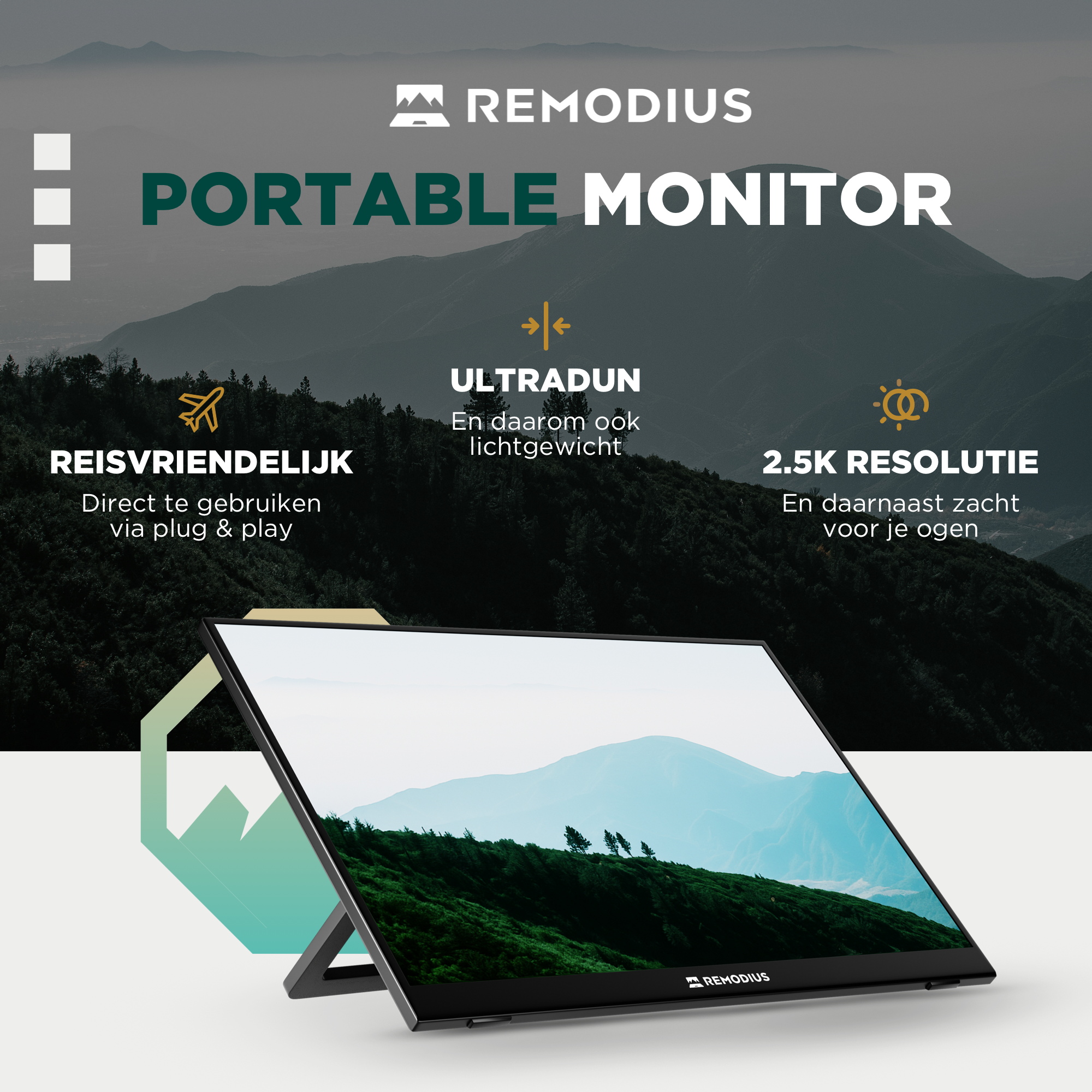 Remodius | Portable Monitor 16 Inch