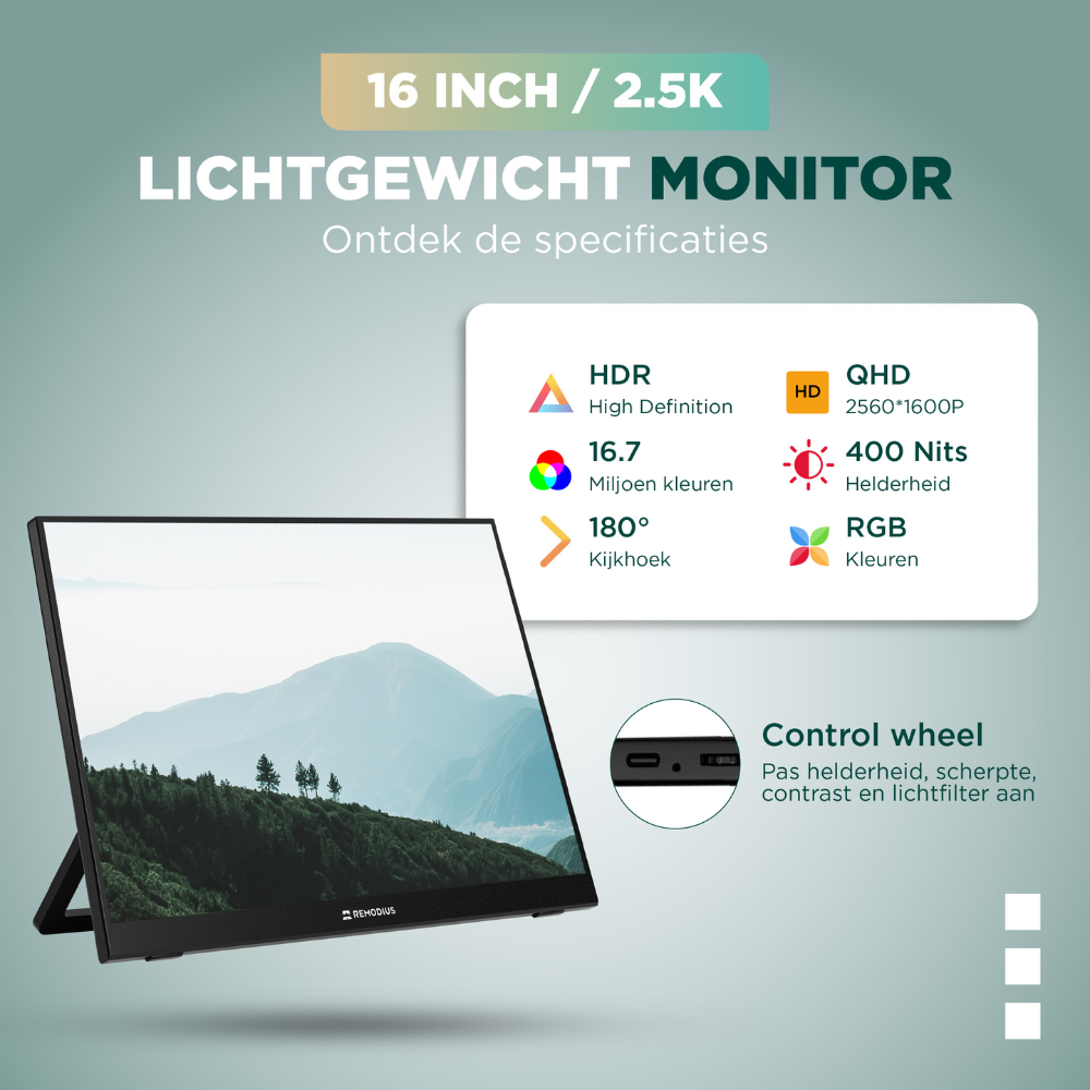 Portable Monitor 16 inch + Sleeve