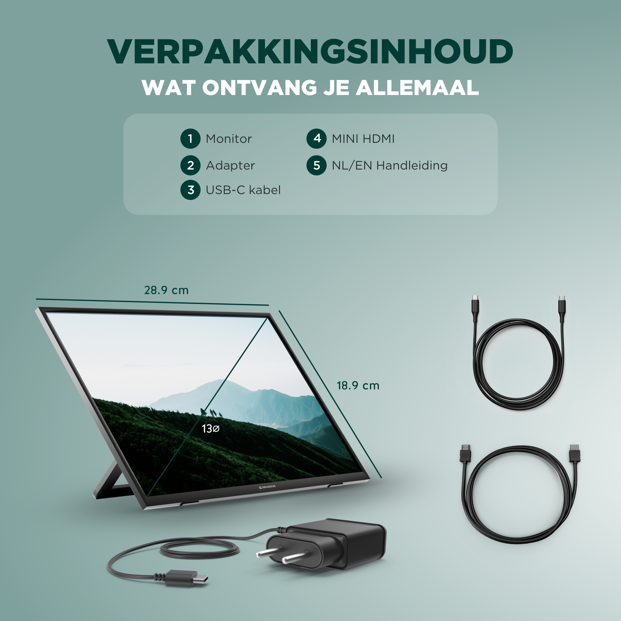 Remodius | Portable Monitor 13 Inch