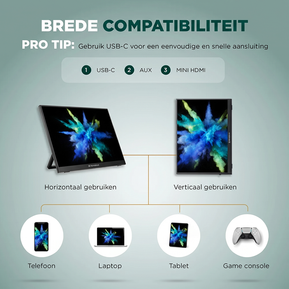 Portable Monitor 16 inch + Sleeve