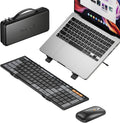 Set clavier pliable, souris et support pour ordinateur portable