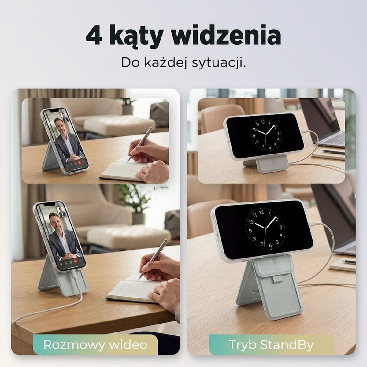 Remodius FoldStand Stone, 4 kijkstanden #Kleur_Stone #lang_pl