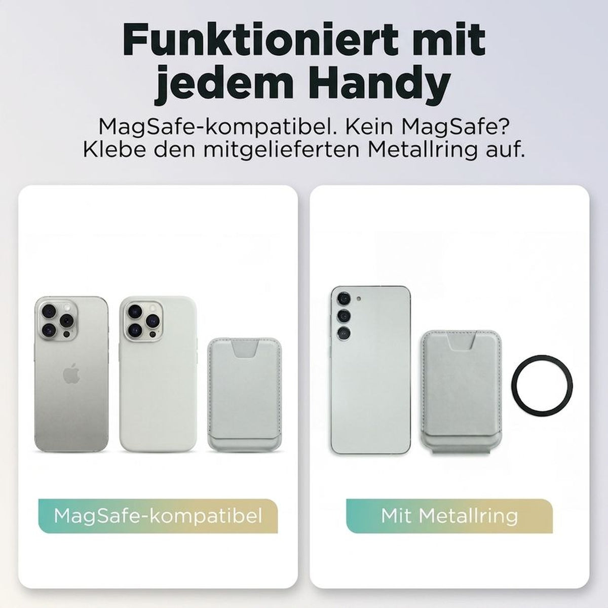 Remodius FoldStand Stone, MagSafe-compatibel, met metalen ring #Kleur_Stone #lang_de