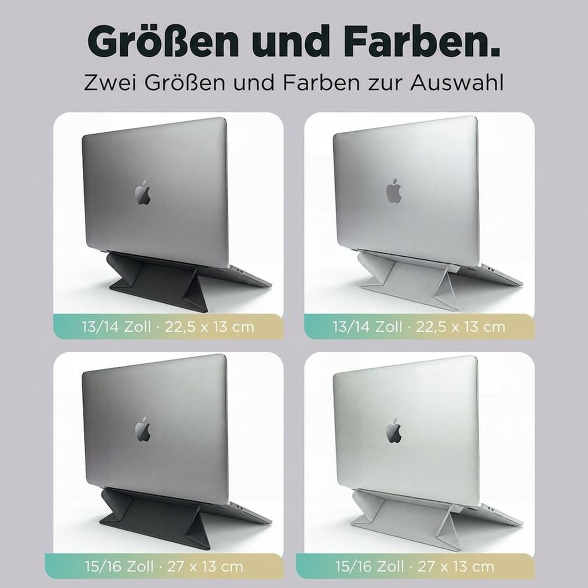Remodius Invisible Laptop Stand, maten en kleuren #lang_de