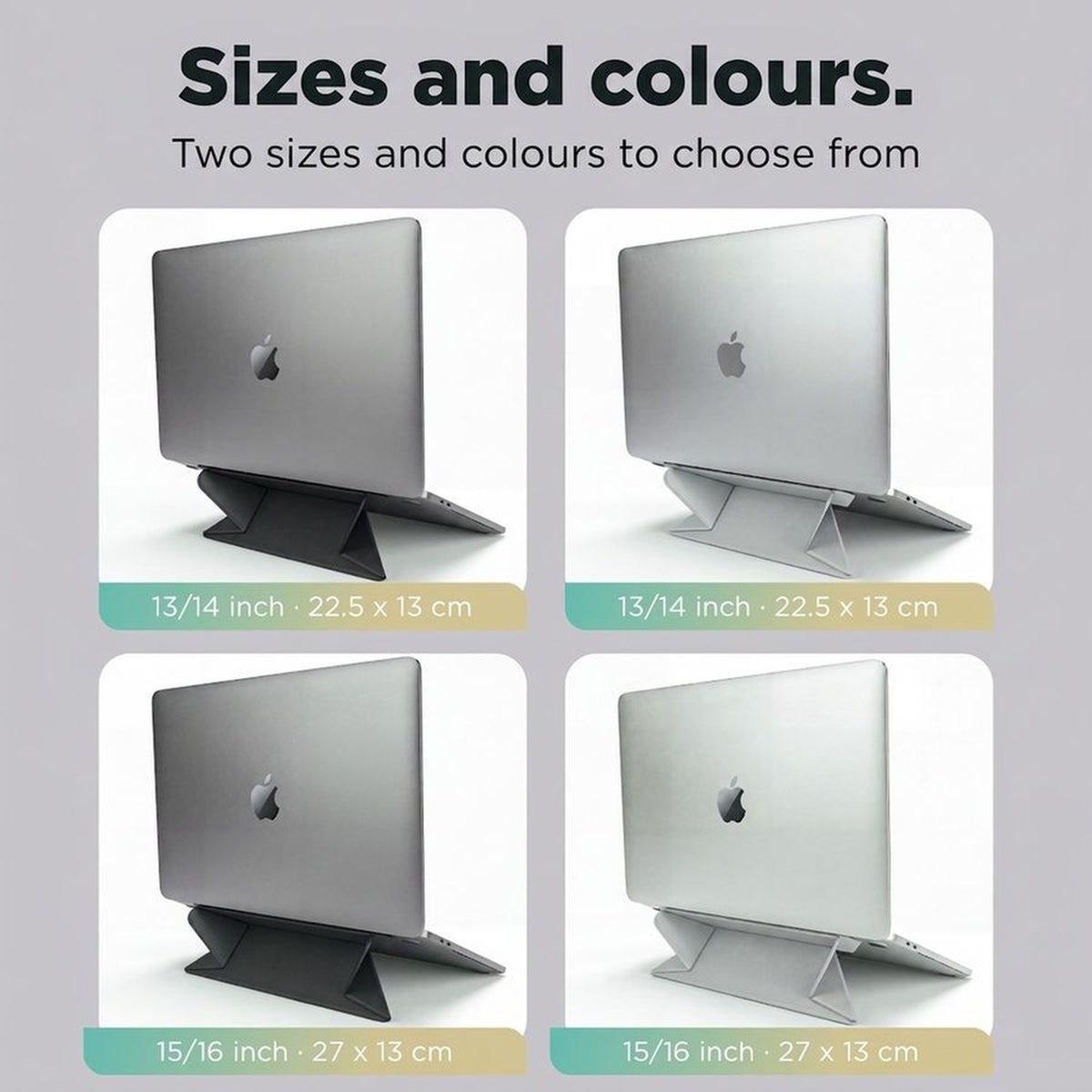 Remodius Invisible Laptop Stand, maten en kleuren #lang_en