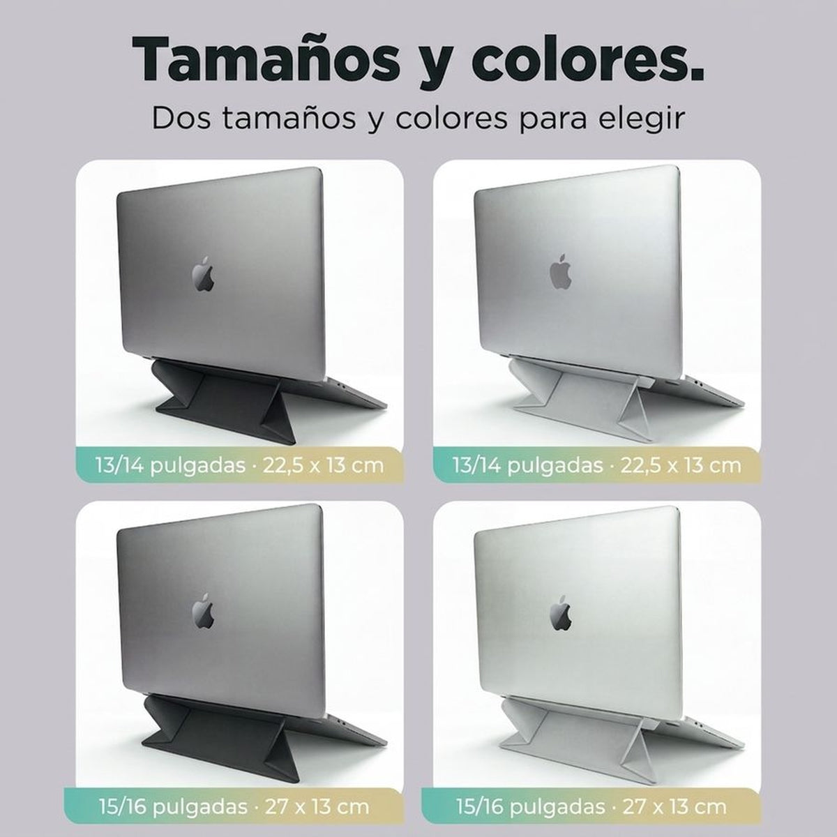 Remodius Invisible Laptop Stand, maten en kleuren #lang_es