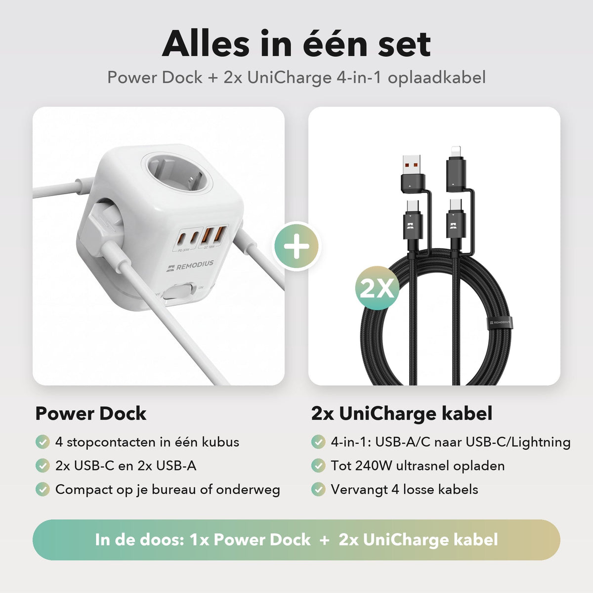 Power Dock incl. 2x UniCharge 2