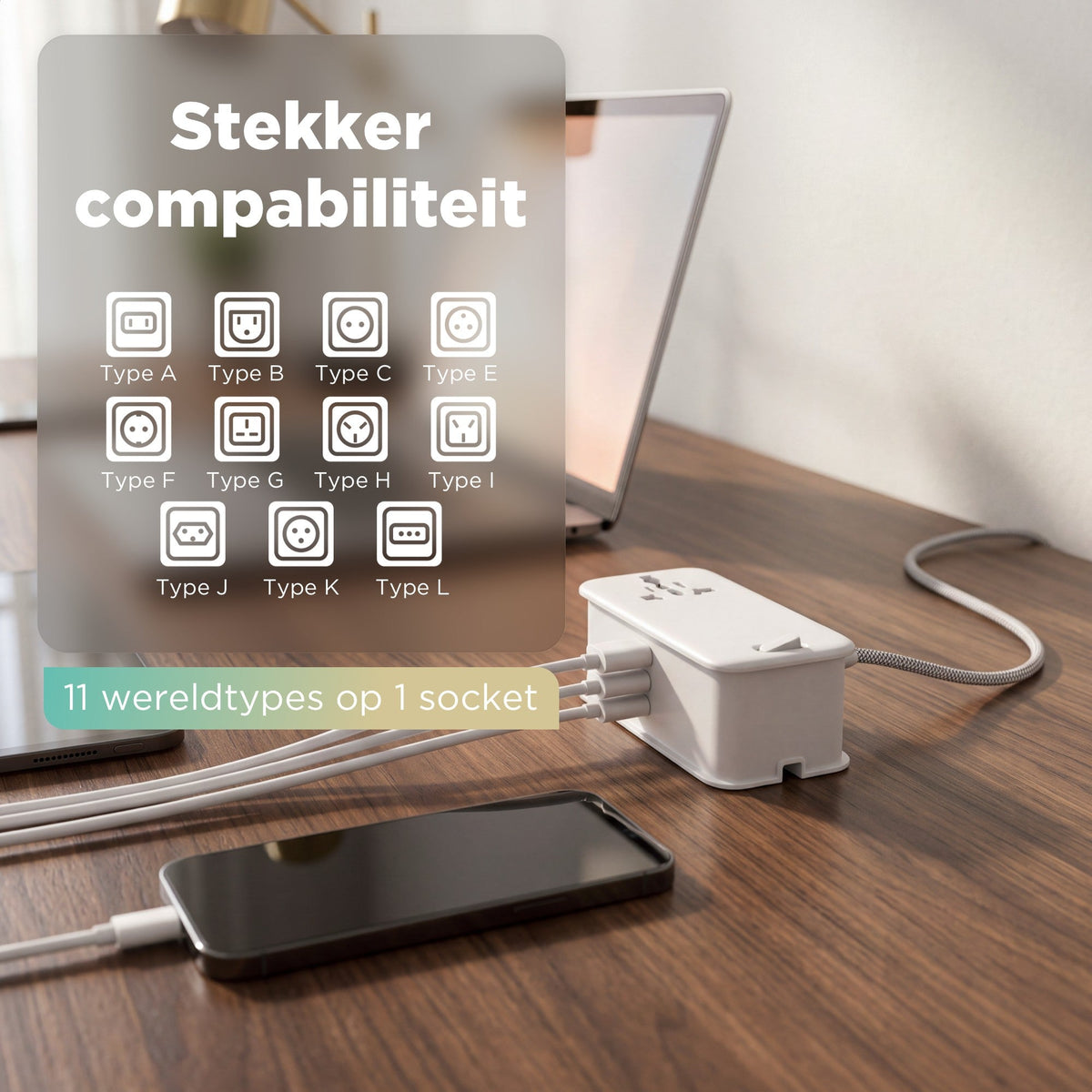 Travel Power Strip incl. 1x UniCharge 11