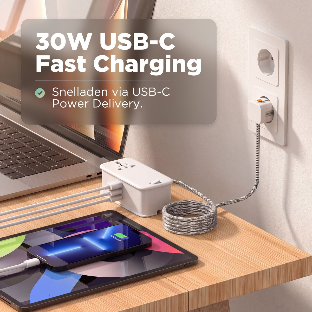 Travel Power Strip incl. 2x UniCharge 6