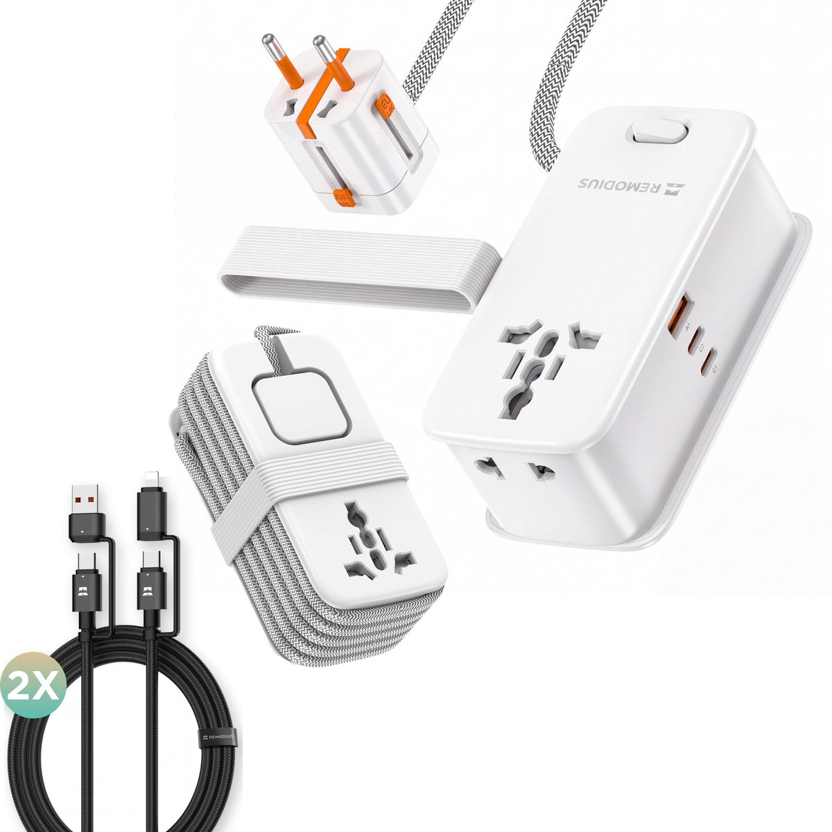 Travel Power Strip incl. 2x UniCharge 1