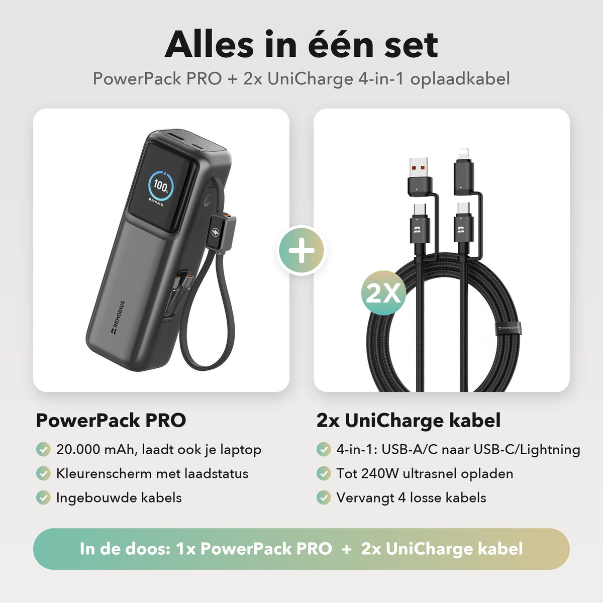PowerPack PRO incl. 2x UniCharge 2