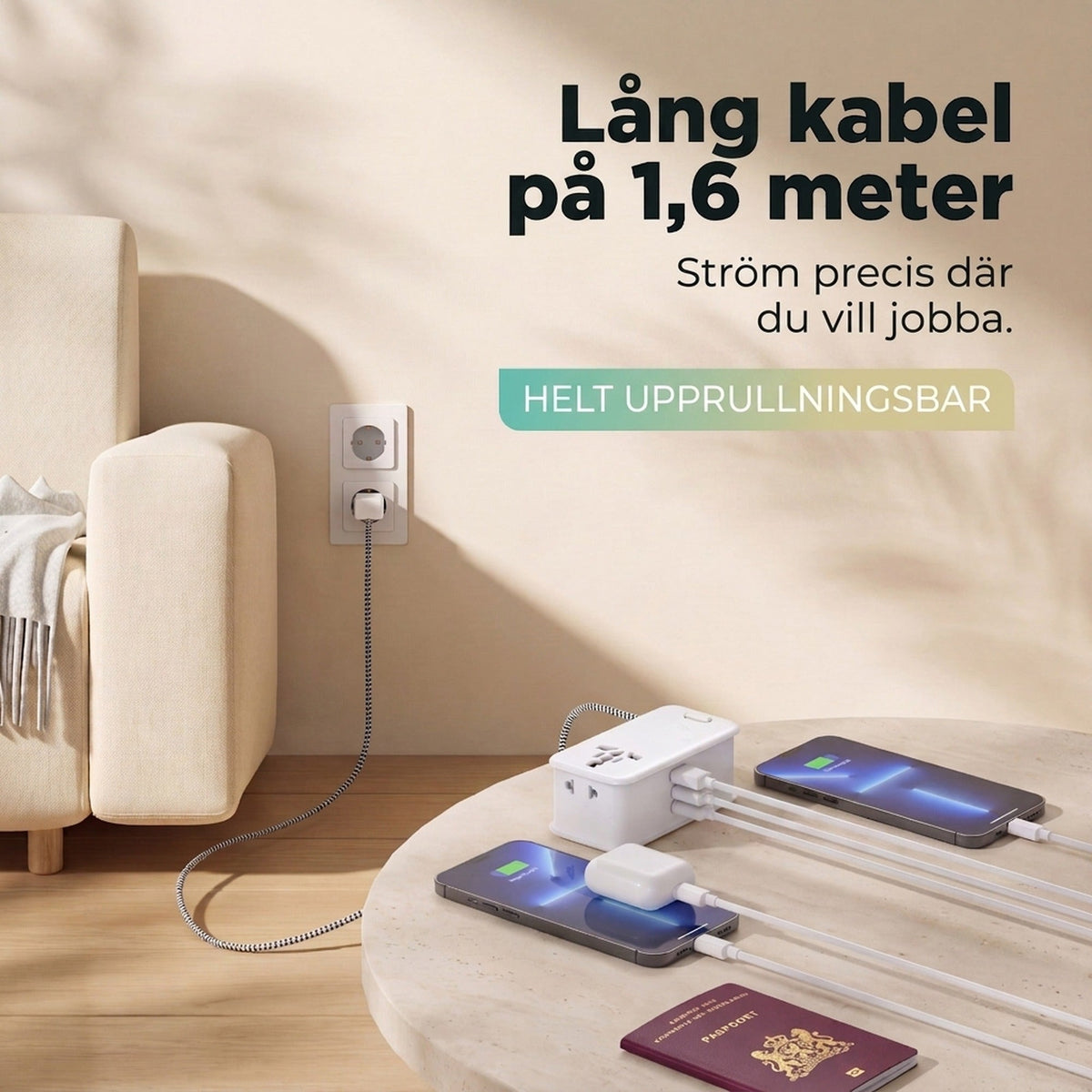 Travel Power Strip incl. 1x UniCharge 5 #lang_sv