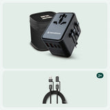 remodius world travel adapter 2 unicharge