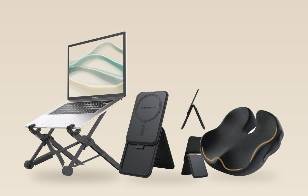 Remodius Nexstand laptopstandaard, FoldStand en zitkussen